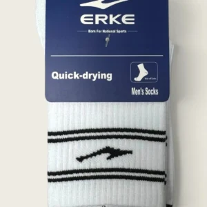 ERKE Cotton 11326212017-001 Men Flat Mid Socks -