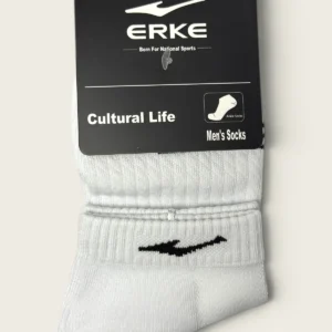 ERKE Cotton 11326212024-001 Men Flat Ankle Socks -